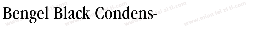 Bengel Black Condens字体转换